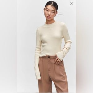 Mango Perkins neck knitted sweater